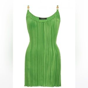 Versace Plissé Mini Dress